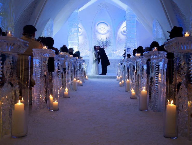 Ice Hotel Wedding Ceremony Xavier Dachez