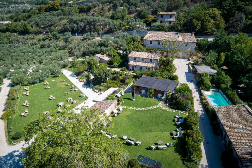 Aerial View of Borgo Antichi Orti Assisi